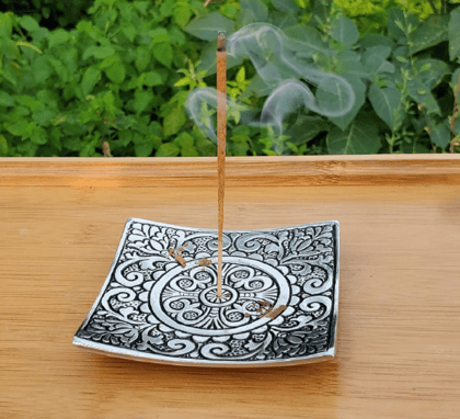 forral Incense Stick Holder Black 200 gm ( Pack of 1 )