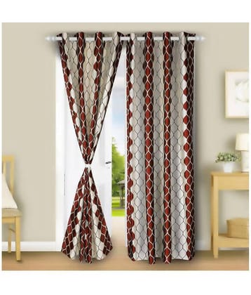 E-Retailer - Multicolor Pack of 1 Cotton Window Curtain (4 ft X 9 ft)