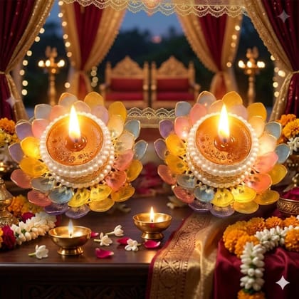 Handmade Lotus Tea Light Candle Holders