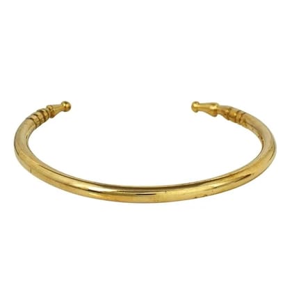 AdjustableTanav Rahit Pure Asth Dhatu Kada Bracelet Free Size Men & Women (Brass Kada)