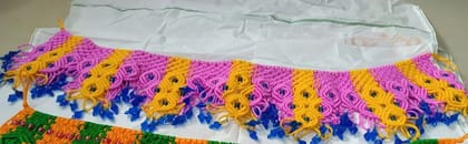Toran  pink and Yellow colour
