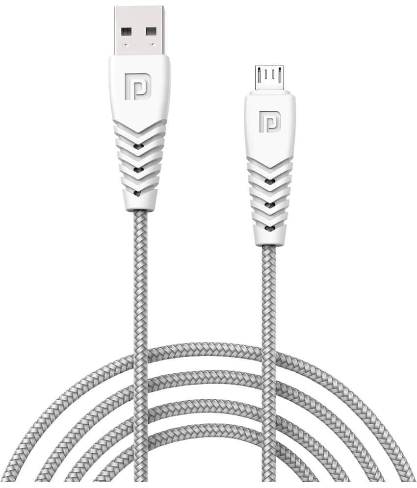 Portronics - White 3A USB Data Cable 1 Meter
