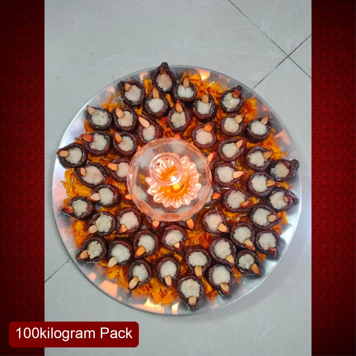 Aaswad Caterers Khajur Dive (100g) | Festive Gifting and Celebrations