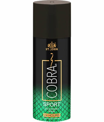 ST.JOHN Cobra Sport Limited Edition Deodorant Spray for Men 150ml Pack of 1