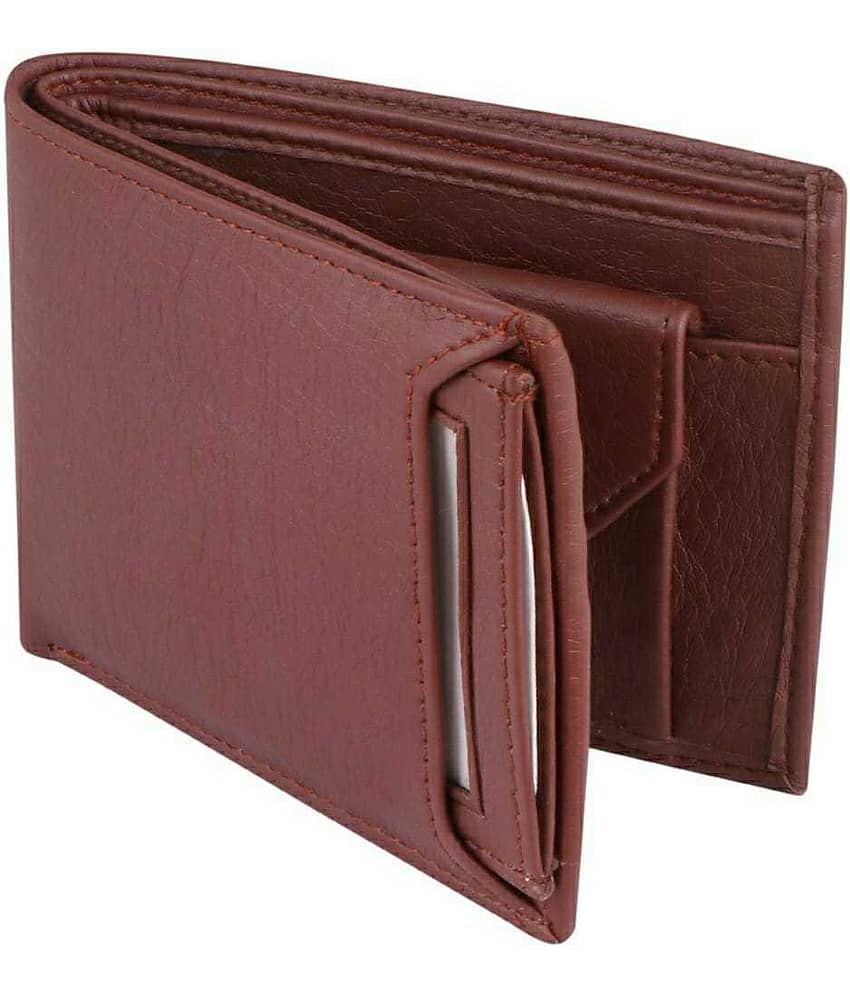 Classic World PU Solid Men's RFID Wallet With 5 Slots For Card ( Tan , Pack of 1 )