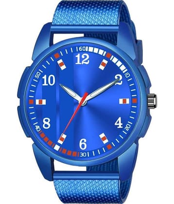 EMPERO - Blue Leather Analog Men's Watch