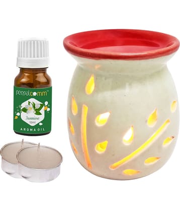 Peepalcomm Ceramic Aroma Oils & Diffusers Set - Pack of 4