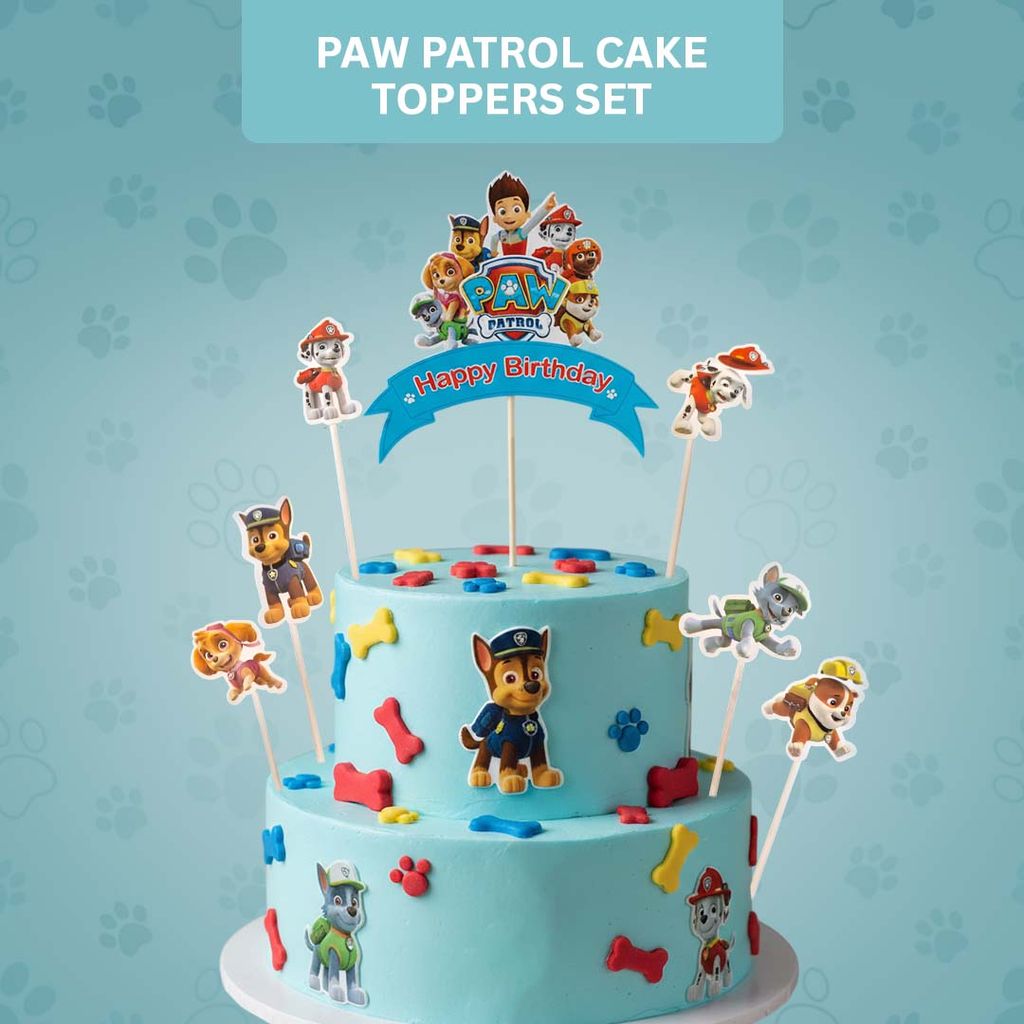 Paw Patrol Cake Toppers Set - Party and Festive Needs | Buy online on ZillyBuy