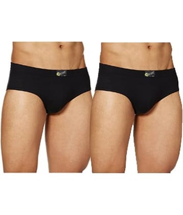 VEE SAA Pack of 2 Cotton Briefs For Men's ( Black )