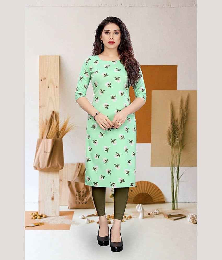 KETAKI FASHION Pack of 1 Crepe Printed Straight Women's Kurti - ( Multicolor )