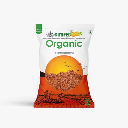 SIMFED Organic Masoor Whole 1Kg