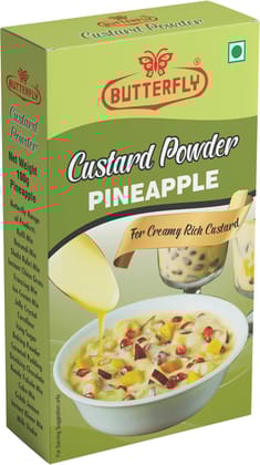 Butterfly Custard Powder, 100g (pineapple)  by Butterfly Dessert Mixes and Bakery Needs.