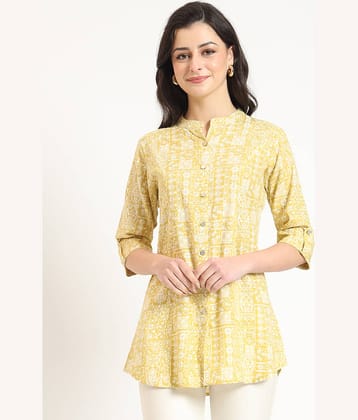 Divena Women's Cotton Tunic ( Yellow )