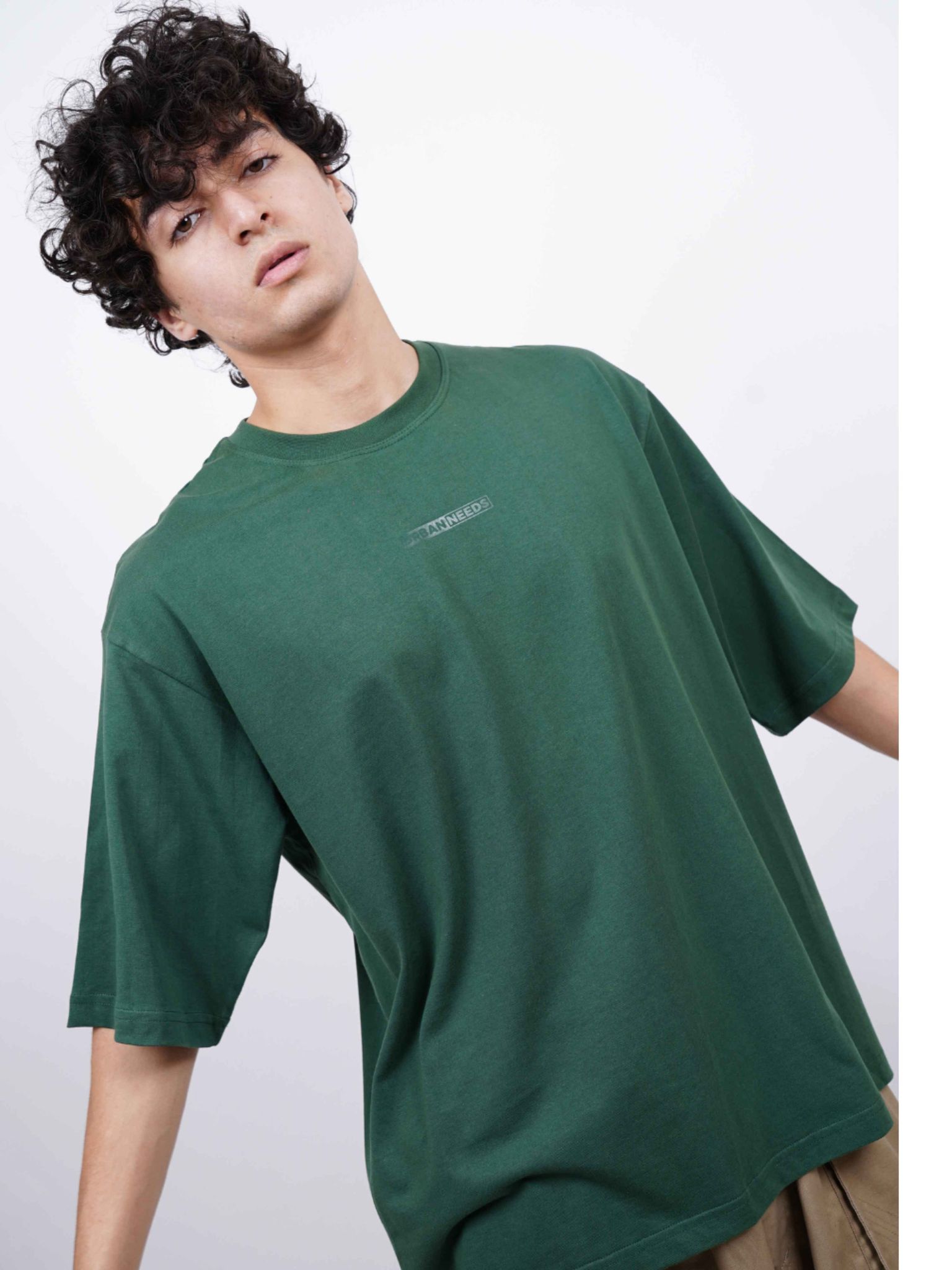 Everyday Oversized Tee - Greenest green-Small / Greenest green