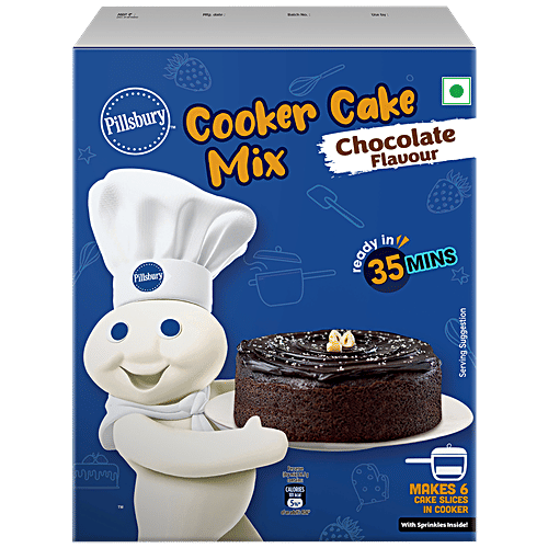 Pillsbury Cooker Cake - Chocolate (Eggless), 159 g Carton