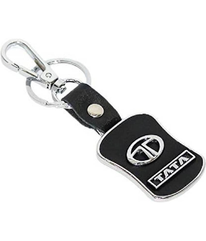 TATA Leather Metal Hook Locking Key Chain