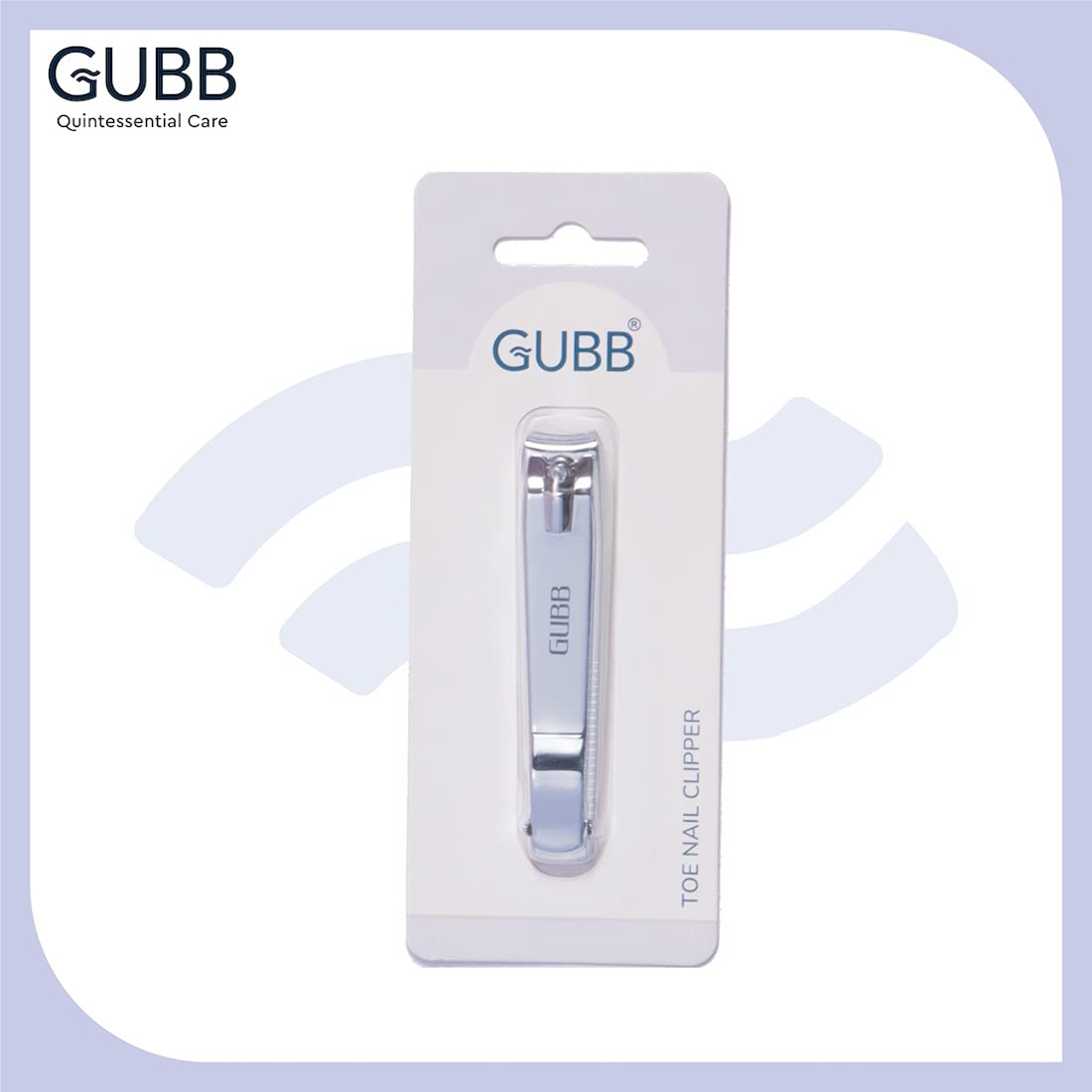 GUBB Toe Nail Clipper For Men & Women | Stainless Steel Nail Cutter - Smooth Curvy Edges to Fit in The Natural Curves of Your Nails - Rust Resistant, Sharp Blades, Durable & Sturdy
