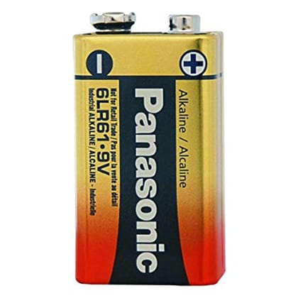 Panasonic 9 volt Alkaline Battery 6LR61TDG/1B 9V