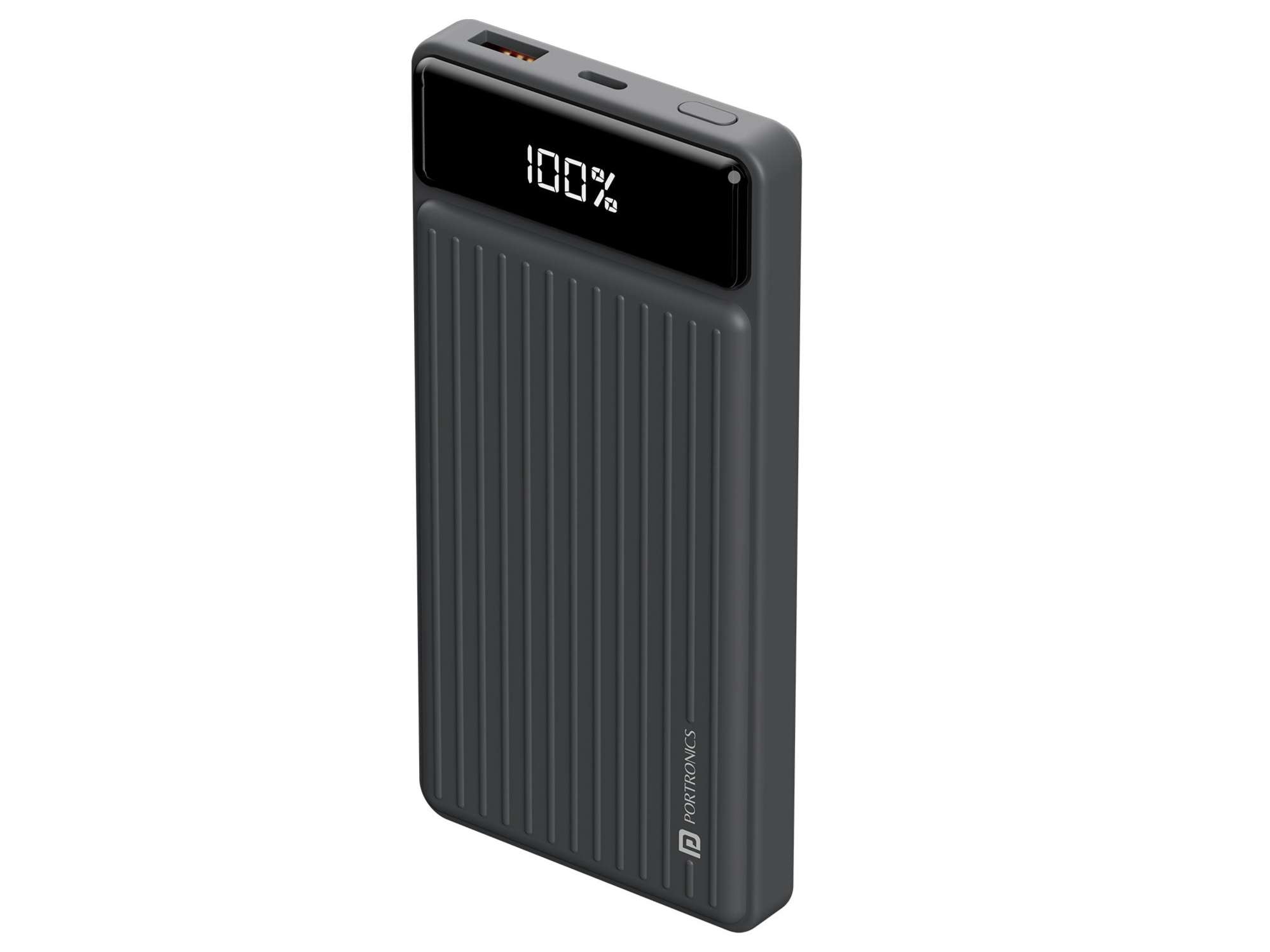 Portronics Luxcell B, 10000 mAH, BIS Certified, Compact, Dual Port - Black
