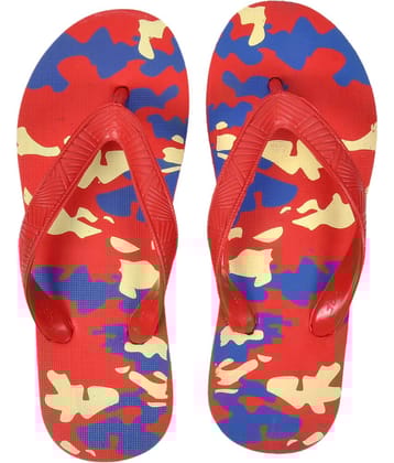 METAMORPH Red Flip Flops