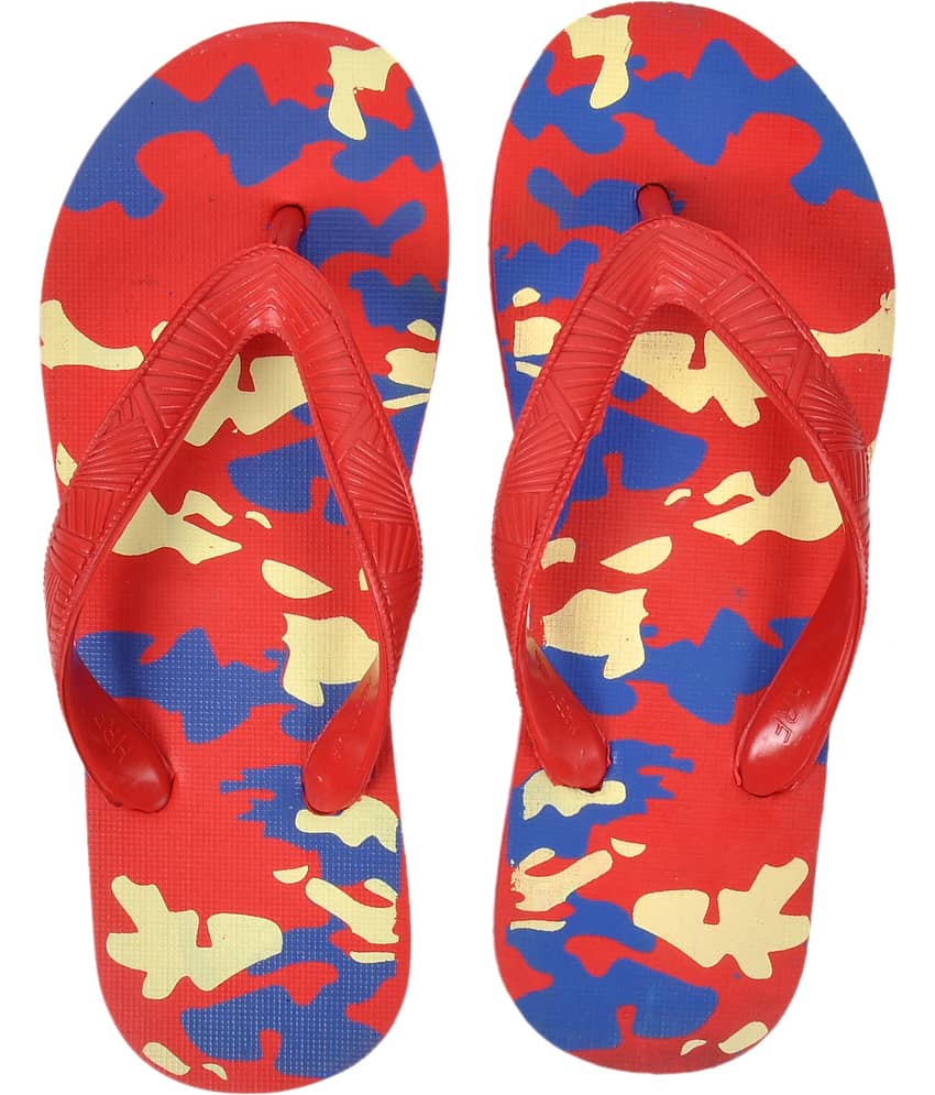 METAMORPH Red Flip Flops