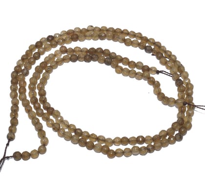 Gemstone Faceted Round Agate Loose Beads , (4 MM) , ZSUF-036-1 String  in 90 Pcs / 4 MM