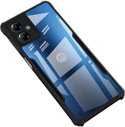 PLUGTECH Slim Shockproof Case | Matte Black Soft | Drop Protection | Precise Cutouts | Premium Mobile Cover for Moto G14