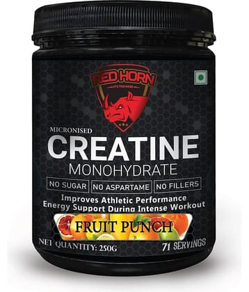 RED HORN Micronised Creatine Powder Monohydrate 250 gm