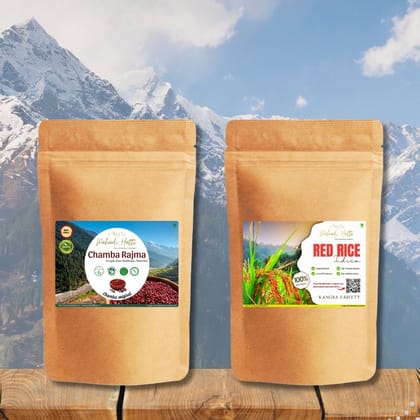 Chamba Rajma+ Red Rice Combo, 800gms each (Chamba Rajma, Red Rice)