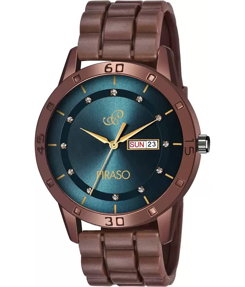 PIRASO Brown Silicon Analog Men's Watch