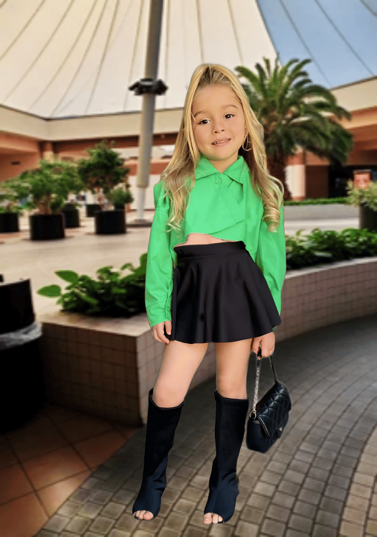 Girls Imported Co-Ord Set [GCS-9824] (4-8Years)-7-8Y (Size - 30) / Imported