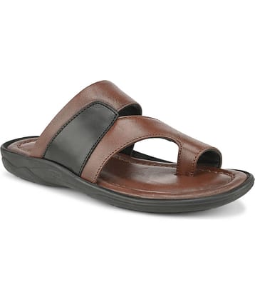 Fashion Victim - Brown Men's Leather Slipper