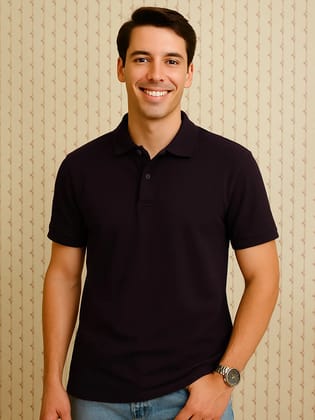 Classic Polo in Wine-S
