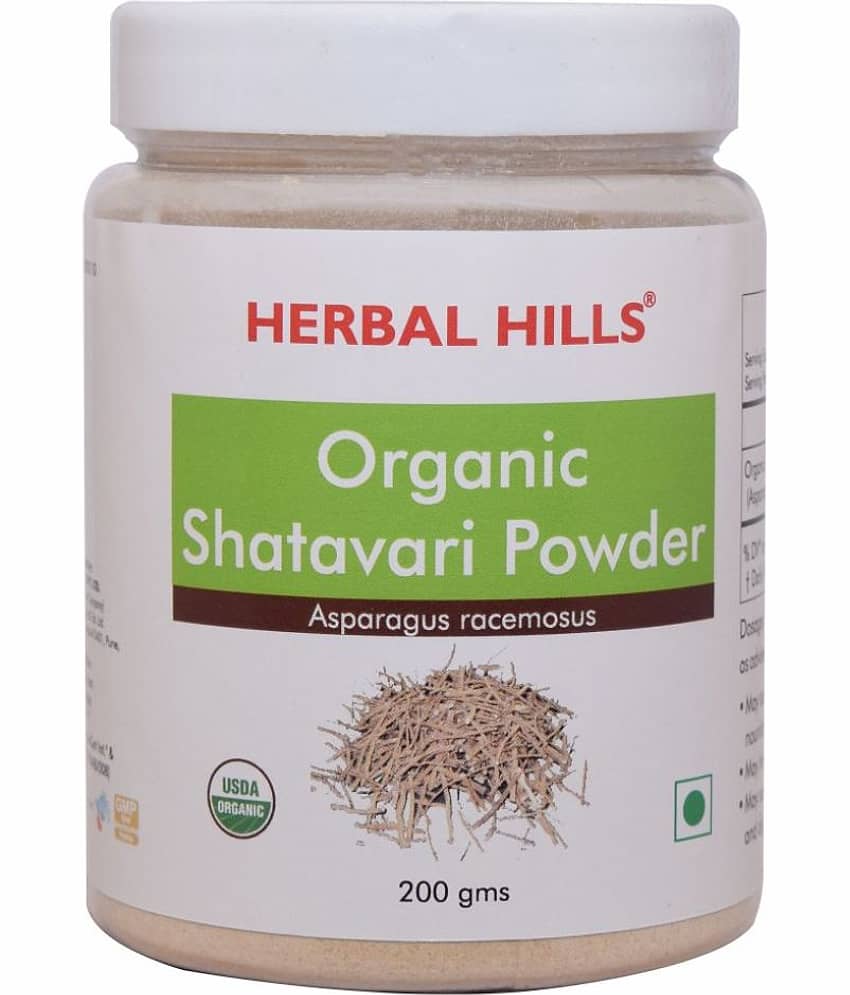 Herbal Hills Organic Shatavari Powder 200 gm Pack of 5