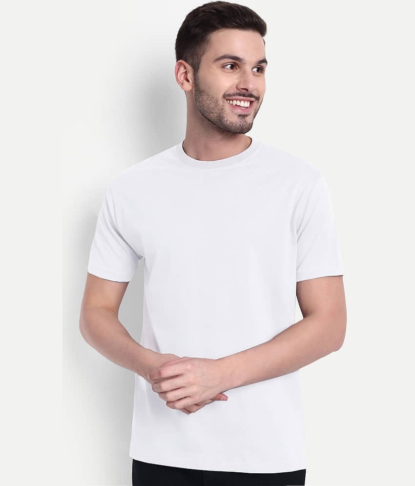 Inner Element Pack of 1 Cotton Regular Fit Men's T-Shirt ( White )