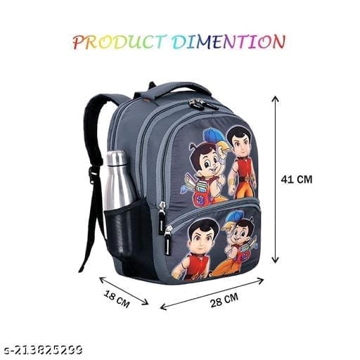 Chhota Bheem School Bag For Kids | Cartoon Character Printed Bag | Waterproof & Durable🎒