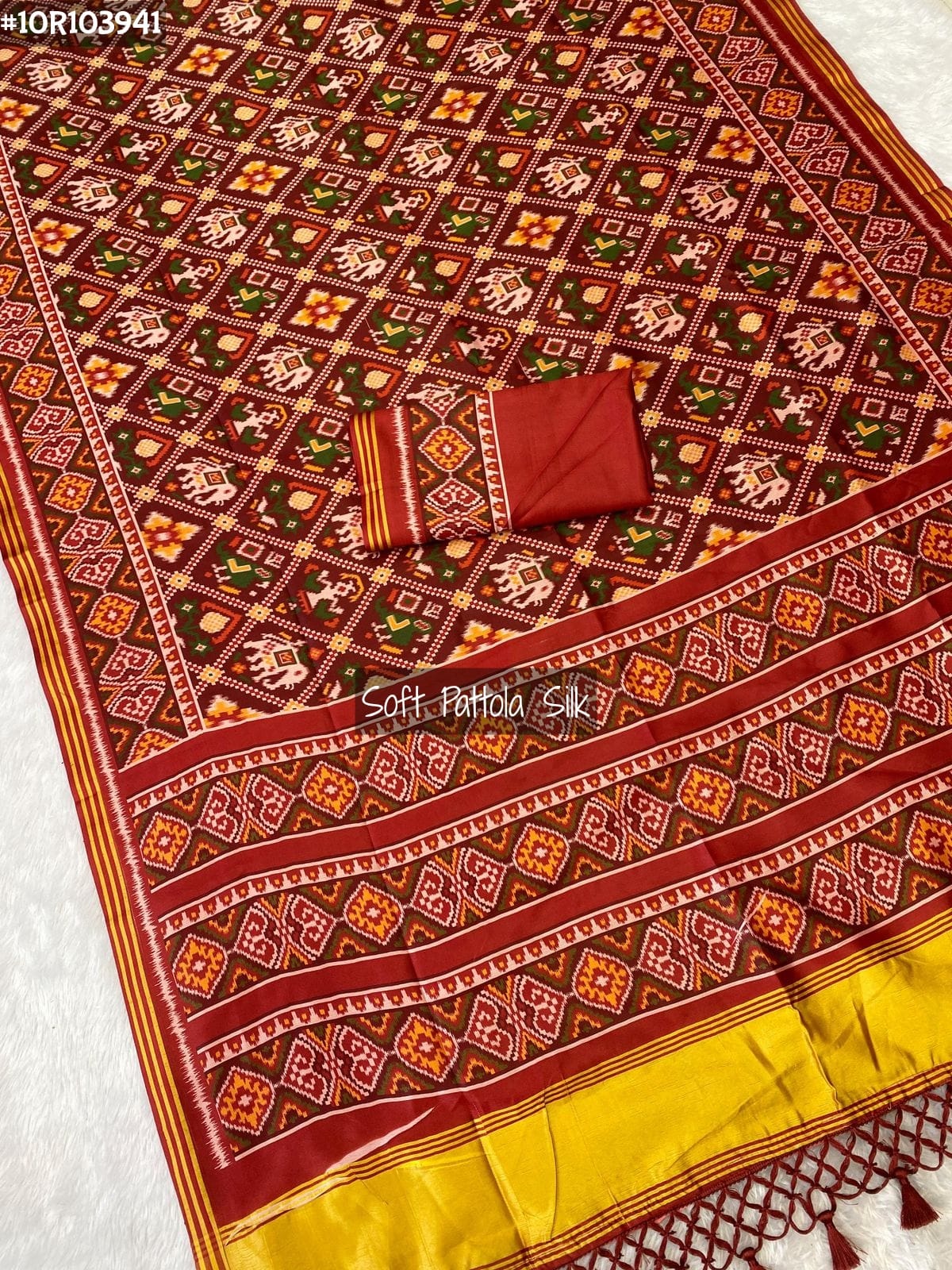 Premium soft pure bandhej silk saree with all over beautiful badhani leheriya