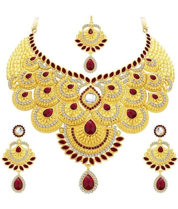 Sukkhi - Golden Alloy Necklace Set ( Pack of 1 )