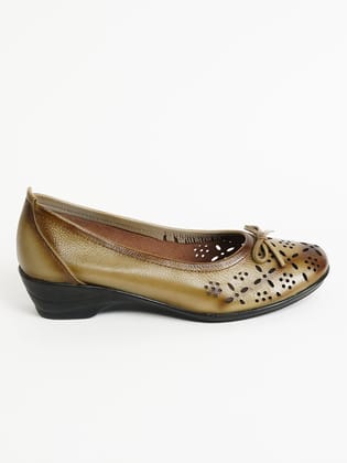 Delco Leather Wedge Belly-36 / Cheeku