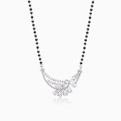 Silver Like A Peacock Mangalsutra
