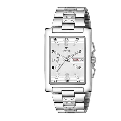 Thynk Classic Analog Watch for Men | Silver Dial & Metal Strap Thynk Classic Analog Watch for Men | Silver Dial & Metal Strap