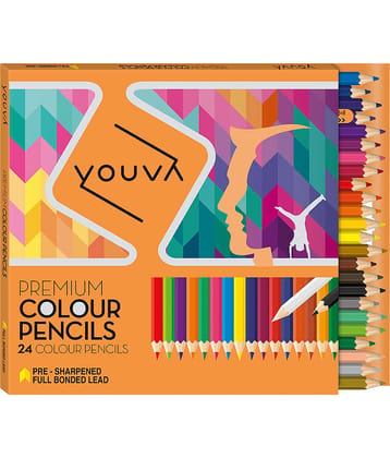 Navneet Youva Premium Colour Pencils (Pack of 24)