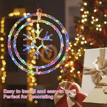 SPARKWORLD 1 LEDs 0.4 m Multicolor Flickering Snow Flake Rice Lights (Pack of 1) SPARKWORLD 1 LEDs 0.4 m Multicolor Flickering Snow Flake Rice Lights (Pack of 1)