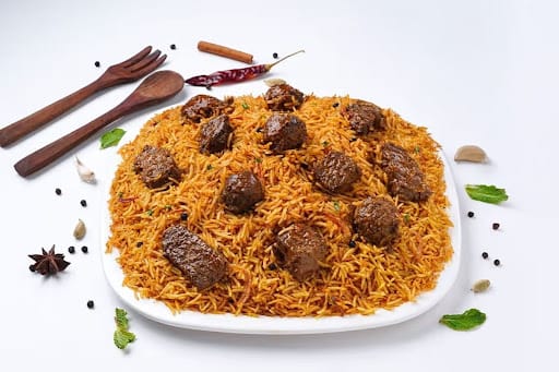 Hyderabadi Mutton Kefta Biryani Serves 4