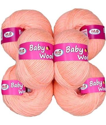 M.G ENTERPRISE 100% Acrylic Wool Baba (6 pc) Baby Wool 4 ply Wool Ball Hand Knitting Wool/Art Craft Soft Fingering Crochet Hook Yarn, Needle Knitting Yarn Thread Dyed