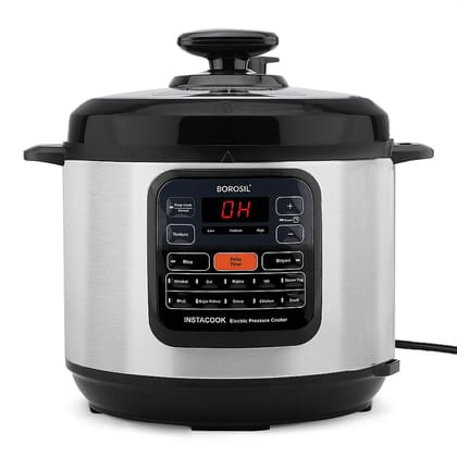 Borosil Instacook 6 L Electric Stainless Steel Pressure Cooker Borosil Instacook 6 L Electric Stainless Steel Pressure Cooker