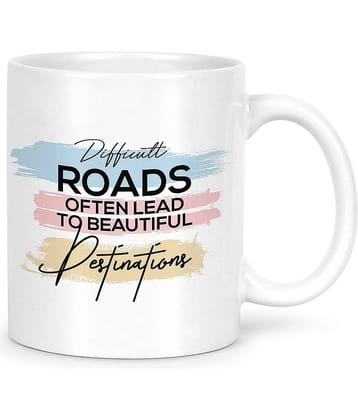 Idream Quote Printed Ceramic Coffee Mug 1 Pcs 330 mL