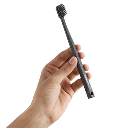Bio Black Adult Biodegradable Toothbrush (Pack of 2)-Soft