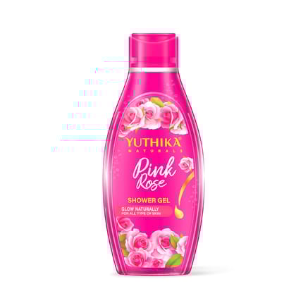 Yuthika Pink Rose Body Wash Shower Gel for Women and Men 250ml, Gentle Cleanser for All Skin Types