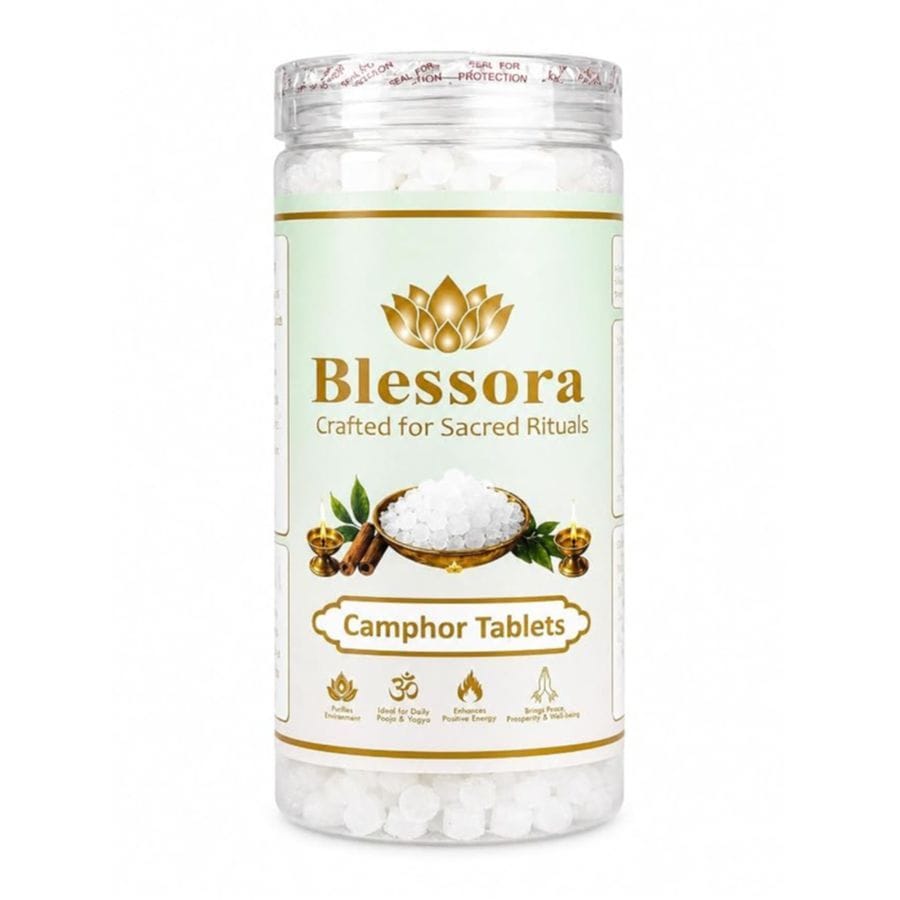 Camphor Tablets - 100% Pure Organic Kapoor for Pooja Hawan Meditation Aromatherapy & Home Fragrance